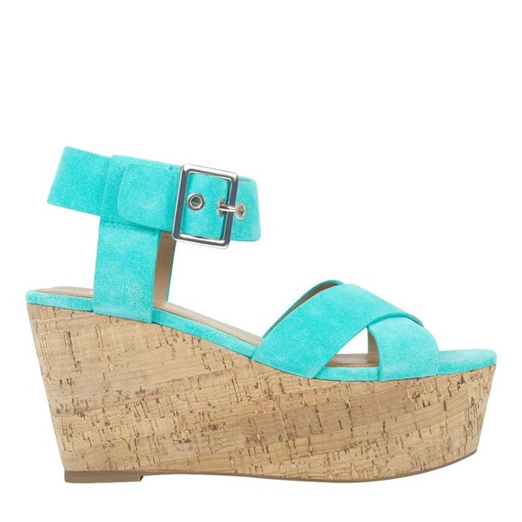 NEW Marc Fisher Cacie Wedge Sandals Size 8 - Picture 2 of 5